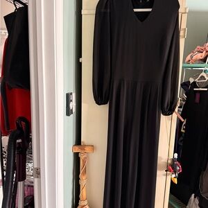 Lisa Rinna Collection Black Long Sleeve Jumpsuit